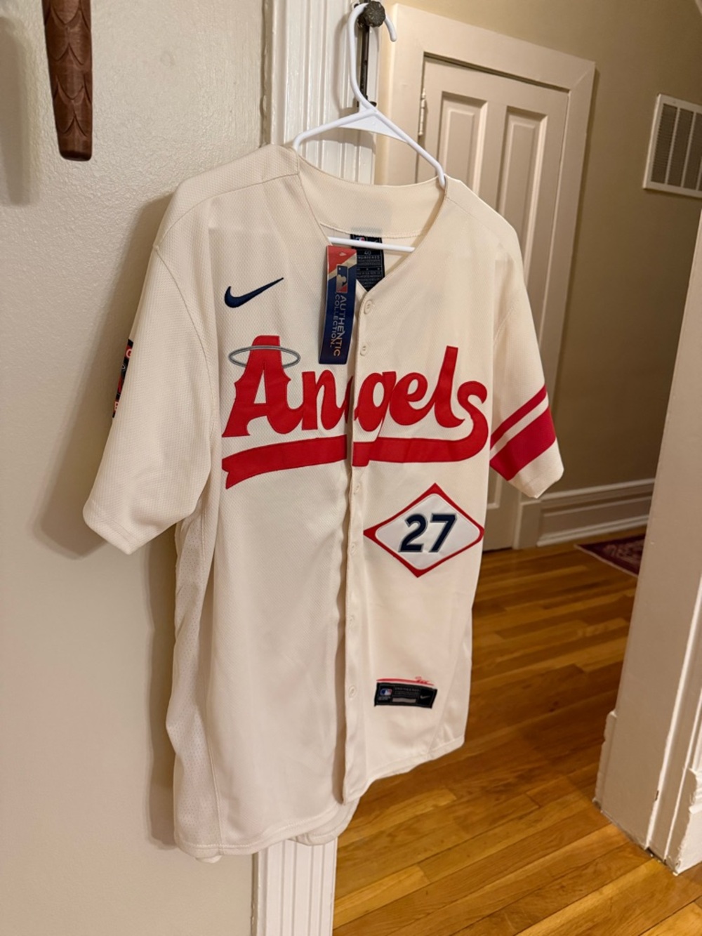 Nike MLB Authentic Los Angeles Angels Mike Trout #27 Jersey Sz 40 M NWT On-Field